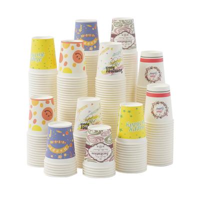 China Custom logo hot biodegradable disposable paper takeway compostable coffee cups maker disposable large paper cup for sale