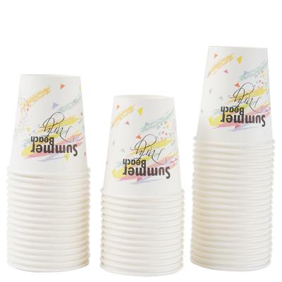 China 16 oz 12oz Disposable Custom Biodegradable PLA Coated Disposable Paper Coffee Cup For Hot Drink for sale