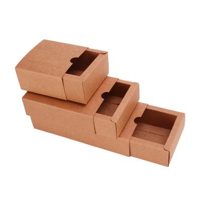 China Recycled Materials Wholesale Kraft Ad Packaging Drawer Paper Slide Boxes for sale