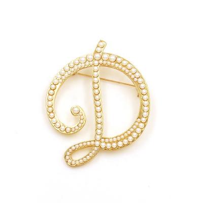 China DIY To Wedding Korean Fashion Custom Gold Brooch DIY Jewelry Badge Letter Tassel Chain Lapel Pin Silver Crystal Brooch For Women's Suit for sale