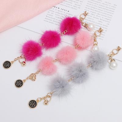 China Fashion Acylic Acrylic Cell Phone Case Chains Butterfly Mobile Phone Charm Decoration Metal Chain Key Wholesale Charm For Croc for sale