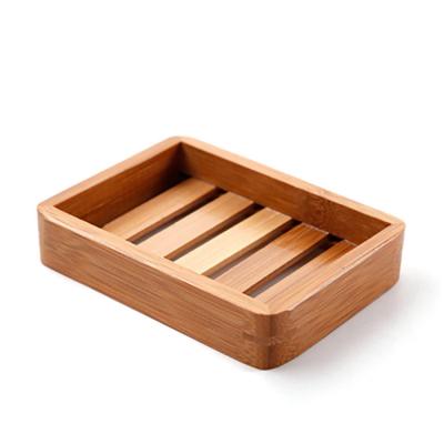 China Modern Manual Wooden Soap Tray Holder Bathroom Soap Dish Bamboo Soap Holder for sale