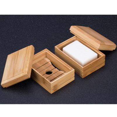 China Modern Custom LOGO Environmental Protection Japanese Natural Bamboo Soap Dish Factory Direct Sales Wooden Soap Holder for sale