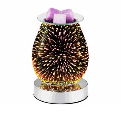 China 3D Japanese Incense Fireworks Effects Touch Aromatherapy Machine Wax Melter Aroma Lamp Smokeless Essential Oil Burner for sale