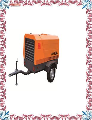 China Lubricated Lubricated Patented 7 Bar Diesel Portable Air Compressor For Jack Hammer /Sand Blasting/Used Mining For Sale With CE Approved for sale