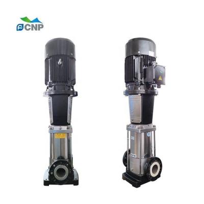 China Commercial Buildings CNP CDL200 220V/380V Series Stainless Steel High Pressure Electric Vertical Multistage Centrifugal Pump Water Pump for sale