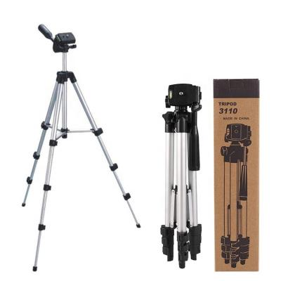 China Factory 3110 PORTABLE Universal 42 Inch Lightweight Aluminum Selfie Tripod With Phone Holder For Smart Phone Camero DSLR for sale