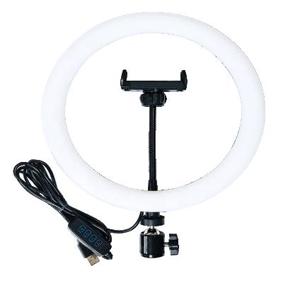 China Hot Sale 10inch Selfie PORTABLE LED Ring Light with Mobile Phone Holder Photography Light for Live Stream for sale