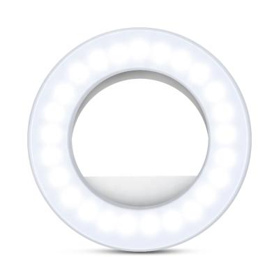 China Cell Phone Camera USB Rechargeable Battery 40 Large Cell Phone Dimmable Clip Led Ring Beauty Led Selfie Ring Light For Phones Computer Tablet for sale