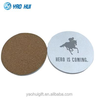 China Viable Wholesale Custom Wooden Coasters From Log Crafts Printed Coffee Drink Cork Coaster Mats Manufacturers For Home Christmas Gifts for sale