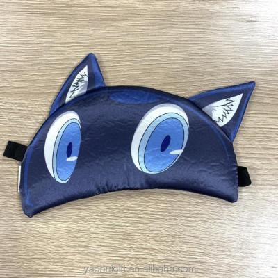 China Light Custom Shading Printed 3D Cartoon Anime Eye Mask For Adult Blindfold Sleeping Eyemasks Travel Cosplay for sale