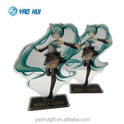 China Anime Cartoon VOCALOID Adult Action Number Doll Action Number Stand Sheet Double Sided UV Printing Acrylic Funny Decor Desktop for sale