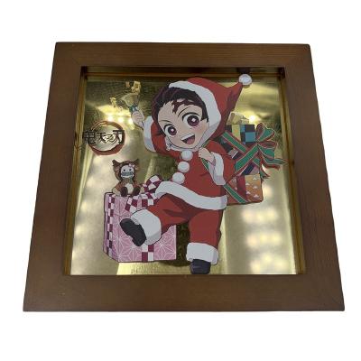 China Eco-friendly Poster Picture Photo Frame Customized Wood Crafts Frame Making With UV Printing For Adult Children for sale