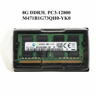 China LAPTOP for Samsung 8G DDR3L PC3-12800 1600MHZ 1.35v memory 12800S M471B1G73QH0-YK0 100% good quality for sale