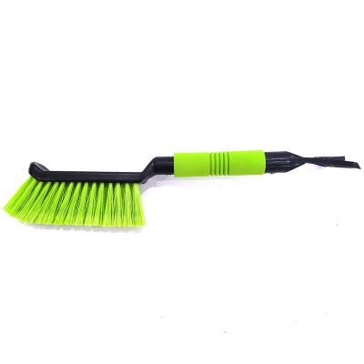 China ZHONGJIE Car Window Cleaning Brush Auto Use Short Handle Snow Brush With Ice Scraper for sale