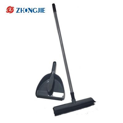 China Dustpan with Broom Set New TPR Handle Multifunctional Soft Dustpan with Dust Pan and Broom Dustpan Clean Broom Set for sale