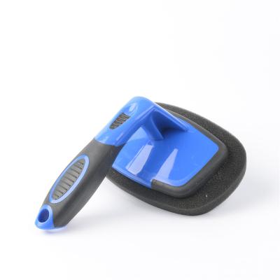 China Multifunctional Portable Ice Scraper Squeegee Window Washer Wiper Corner Scraper for sale