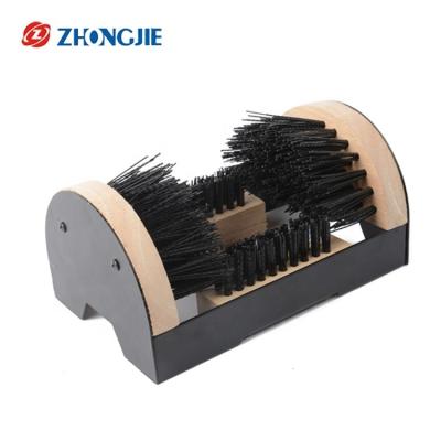 China Wooden Truss Brush Cleaner Floor Mount Scraper Commercial With Indoor / Outdoor Hardware for sale