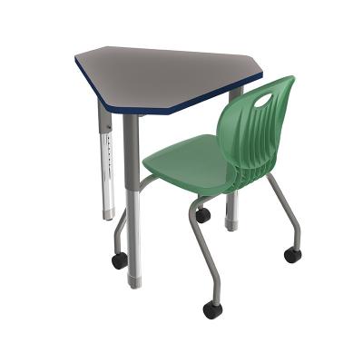 China Traditional Primary Ergonomic Design 6 Seaters School Student Study Desk And Chair Combo Set for sale