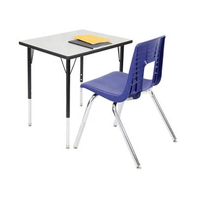 China Contemporary Hot Sale Malaysia School Desk Hexagon Table Top Height Adjustable Trapezoid For Sale for sale