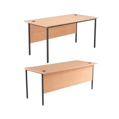 China Contemporary High Quality Wooden Office Furniture Home Or Commercial Office With Single Drawer Steel Frame Table for sale