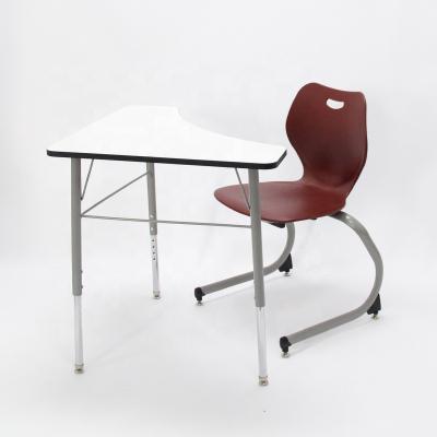 China Contemporary High Quality Adjustable Leg Student Desk With Height Adjustable Leg Frame Various Sizes Can Be Adjusted for sale