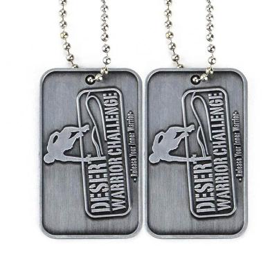 China Viable Wholesale Cheap Metal Enamel Dog Tag Custom Military Sign / Sports Dog Tag Collar for sale