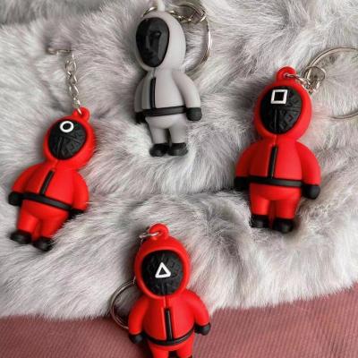 China High Quality Plastic No Minimum Custom Silicone Rubber Keychain 3d Cartoon Angel Soft Pvc Keychain For Custom Promotion for sale