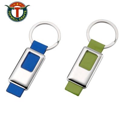 China 2022 China Wholesale Cheap Soft Metal+plastic Custom PVC Personalized Single Key Ring Key Chain for sale