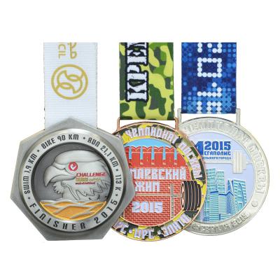 China Europe TOPWELL 3D Zinc Alloy Metal Custom Design Your Own Medal Sports Marathon Running Custom Medal for sale