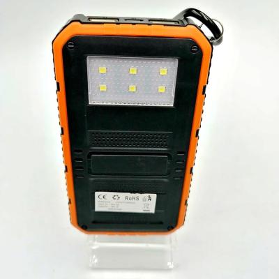 China High Quality Qi Power Bank 10000mAh Solar Power Bank Charger for Camping and Hiking for sale