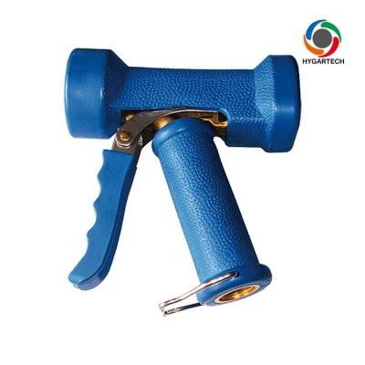 China Variable Flow Control Industrial Wash Water Brass Gun Or Kitchen Cleaning Stainless Steel Blue Trigger Chamber For Hot Water for sale