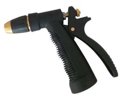 China Variable Spray Patterns Universal Garden Hose Nozzle Water Jet Rear Trigger Spray Gun With Adjustable Head for sale