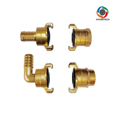 China MS58 Brass Quick Action Connect Brass Pipe Coupling To 360 Degree Swivel Rotation Connector for sale