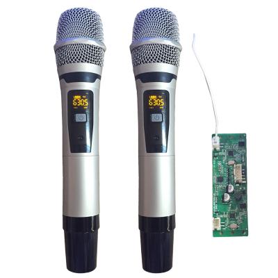 China Wholesale Microphone Handheld Wireless Microphones Professional UHF For Trolley Speaker With Receiver Panel High Quality MONO Wireless Microphone uh for sale