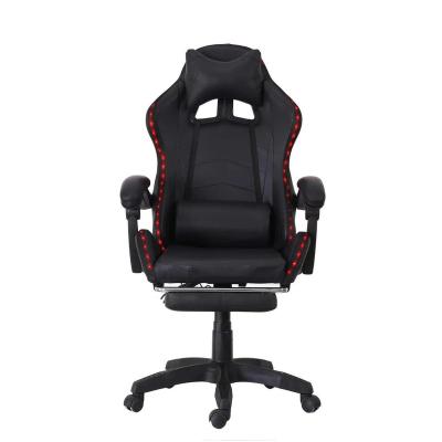 China 2021 Wholesale Custom Black LOGO High Back Heavy Duty Adjustable Desk RGB LED Light Gamer Leather Gaming Chair With Lights for sale