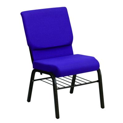 China New Contemporary Cheap Stacking Used Purple Interlocking Back Pocket Church Pulpit Chair Sale for sale