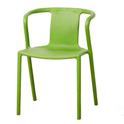 China Diner chair 2020 fashionable cheap pure color stacking garden plastic chair for sale