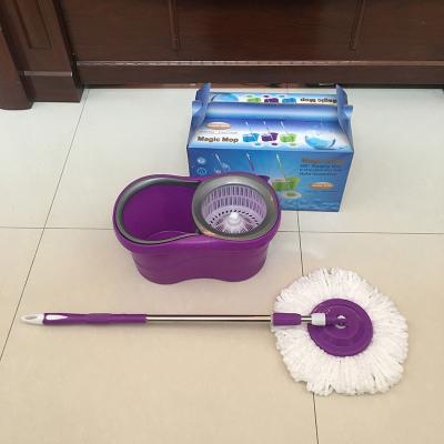 China New Design Sustainable Household Commercial Easy Wring Microfiber Magic Spin 360 Mop And Bucket Cleaning Set for sale