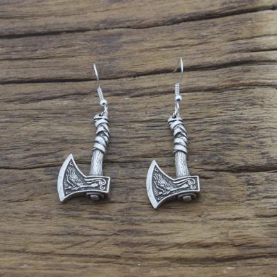 China Punk Vintage Viking Ax Earring For Women Amulet Earring Jewelry for sale