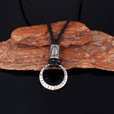 China CLASSIC Norse Viking Stainless Steel Rune Necklace Men Jewelry for sale