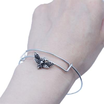 China Sphinx Neo-Gothic Punk Animal Butterfly Skull Design Jewelry Hip Hop Pendant Bracelet for sale