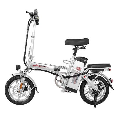 China New Type 500W Ebike Bicycle Carbon Steel Electric Bike Moped Folding E-mini Bike With Two Seat From China Factory Outlet for sale