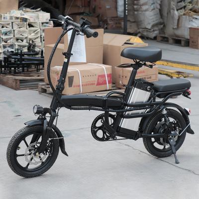 China High Configuration Detachable Battery High Carbon Fiber Assist Folding Electric Bicycle For Women for sale