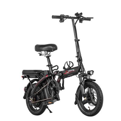 China Standard 14 Inch Two Wheel Drive Cheap Portable Foldable Electric Bike For Adults Two Wheels for sale