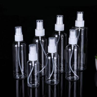 China Wholesale Empty 1oz Cosmetics 30ml 50ml 60ml 100ml 120ml 150ml 180ml Round Shape Packaging PET Plastic Tubular Facial Spray Bottle for sale