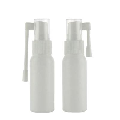 China Packaging 20ml 30ml 50ml 60ml Personal Spray Nasal Skin Care Pump Plastic Bottle/Empty Refillable Medical 2oz Mouth Spray Clear Bottle With Long Spout for sale