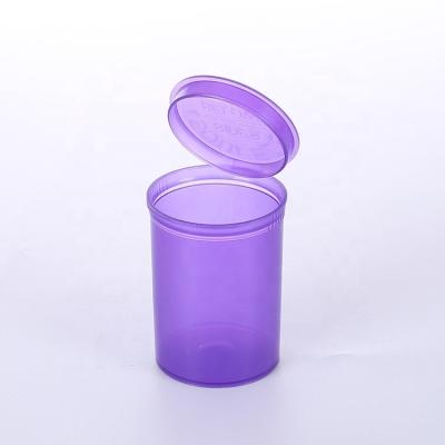 China 19 drachma plastic colorful top pop bottles wholesale pill medicine pop top containers pop drachma bottle19 top for sale