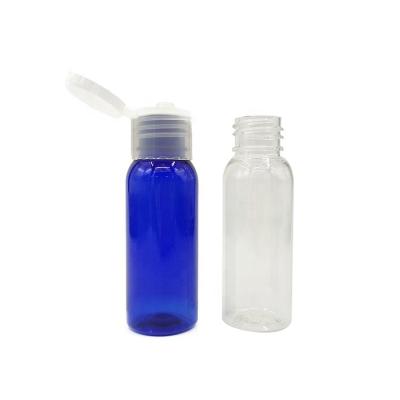 China BEAUTY PACKAGING Squeeze Plastic Bottles Flip Top Cap 30ml 50ml 60ml Transparent Empty White Lotion Bottle With Flip Top Cap for sale