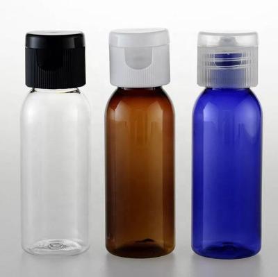 China Customs 5ml 10ml 15ml 20ml 30ml 50ml 100ml BEAUTY Plastic Squeeze Lotion Bottle Shampoo PET PACKAGING Bottle With Flip Top Cap for sale